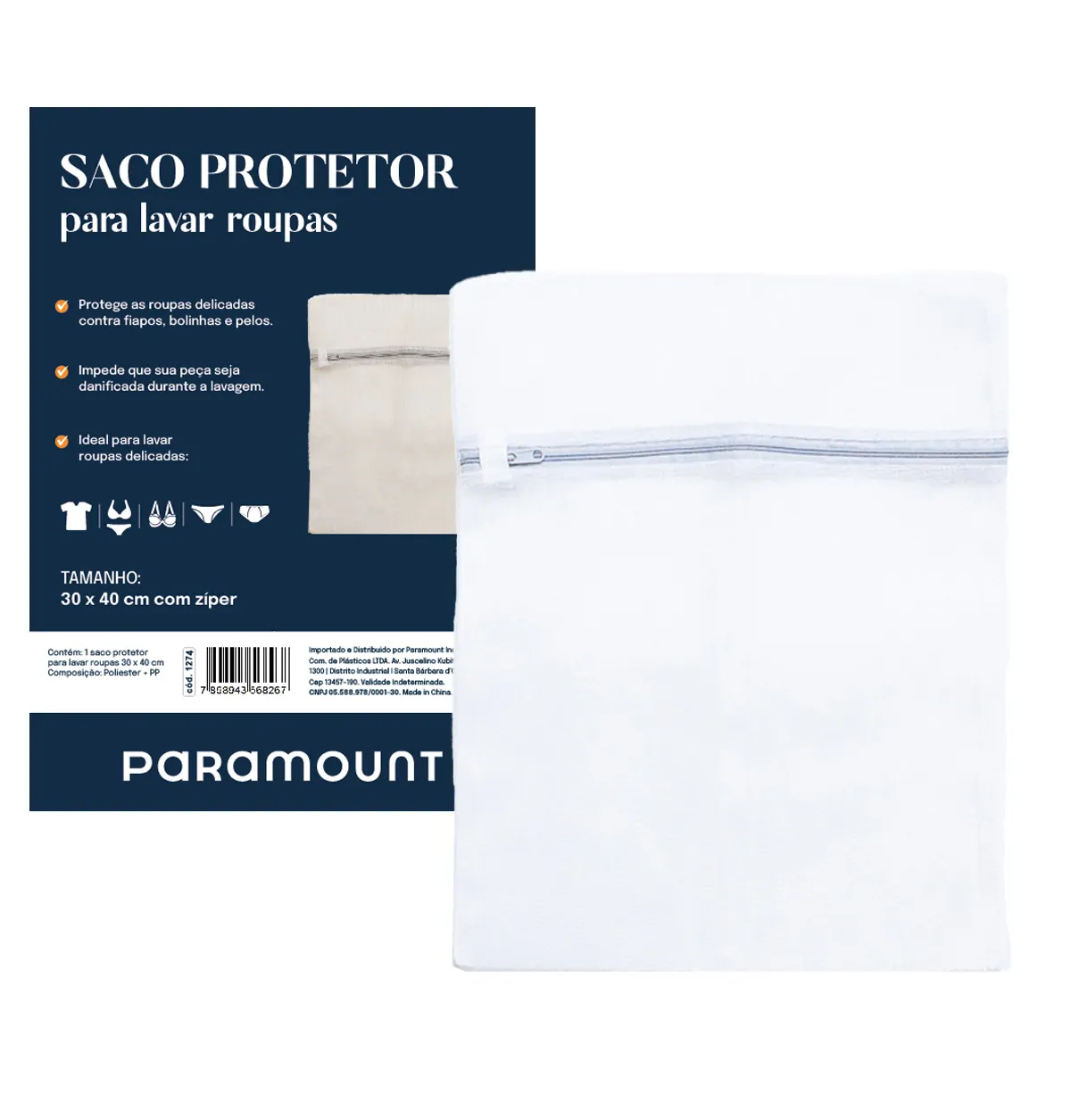 Saco Protetor p/ Lavar Roupas